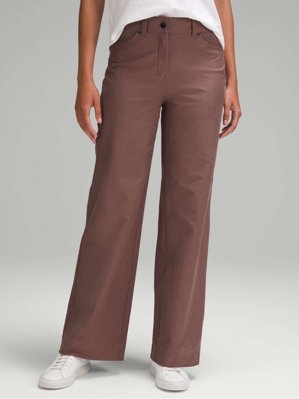 Lululemon City Sleek 5 Pocket High-Rise Wide-Leg Pant Full Length Dark Oxide 32